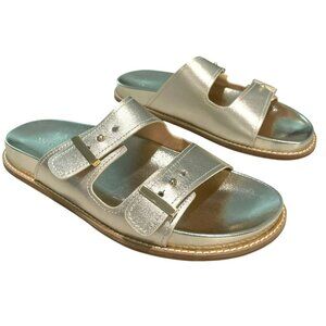 Cole Haan Marisol Footbed Sandal Soft Gold Size 8 New